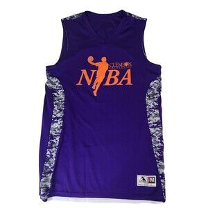 Clemson Tigers Shirt Mens Medium Purple Basketball NCAA Augusta Sportswear